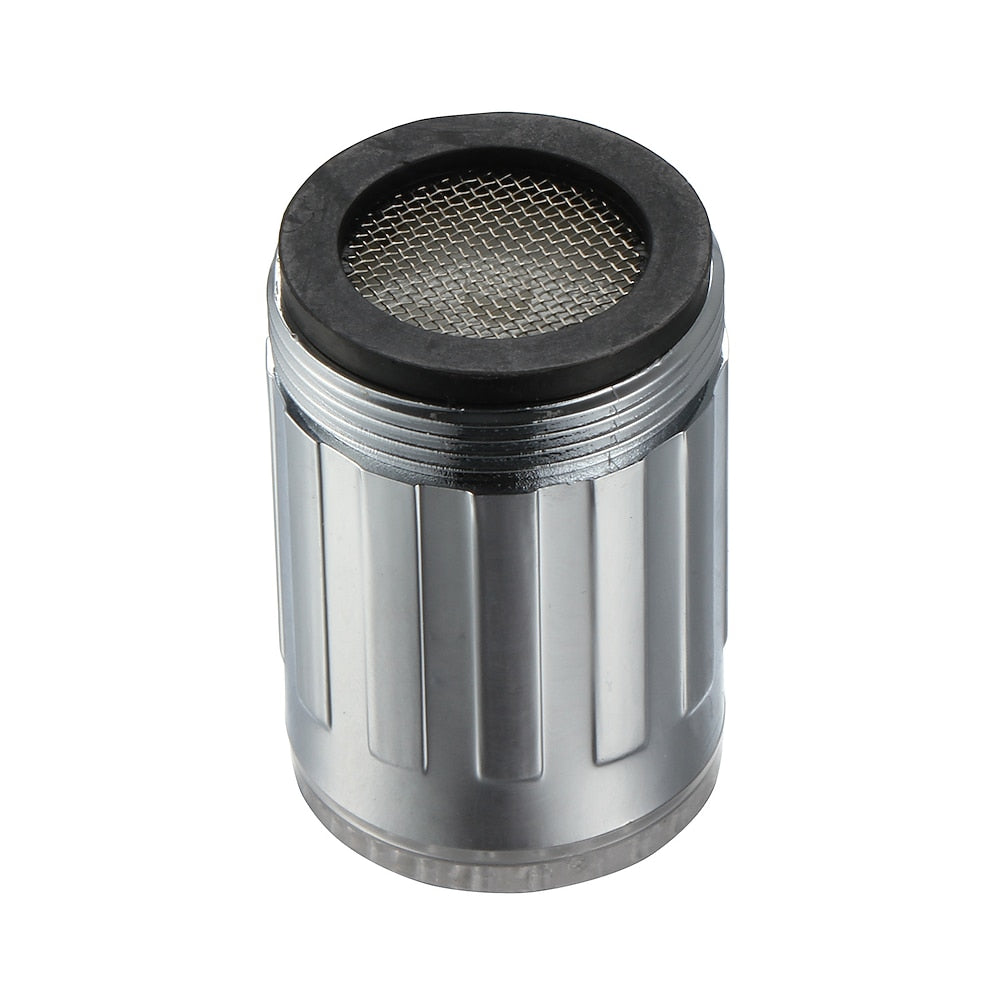 LED Temperature Sensor Faucet Aerator, Chrome Faucet Light with -Changing Glow