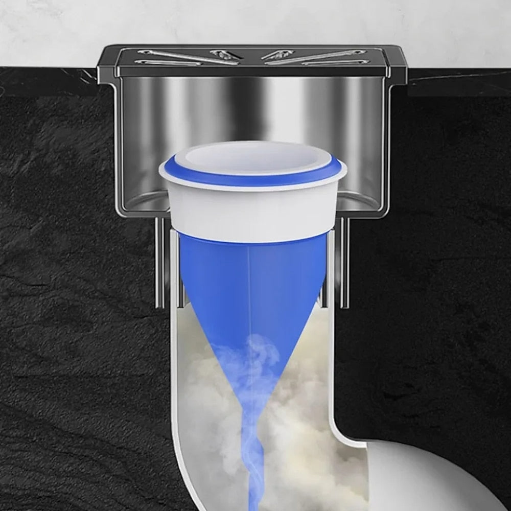 Two-Tone Silicone Floor Drain Backflow Preventer Core, Odor-Proof Sewer Pipe Drain Seal for Kitchen, Bathroom