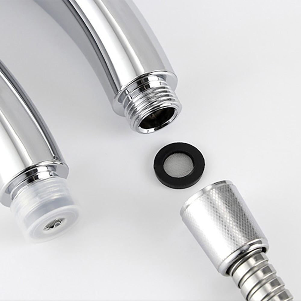 Chrome High Pressure Handheld Shower Head, Water Saving 300-Hole Shower Head