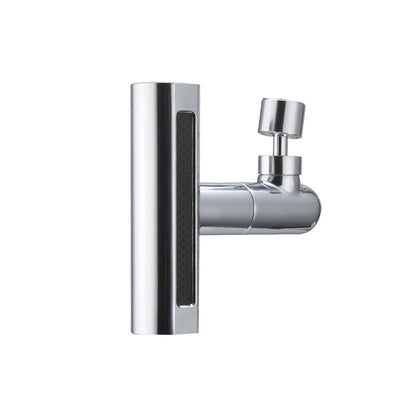 Chrome 360-Degree Swivel Waterfall Faucet Aerator, 4-in-1 Multi-Function Spray Head with Adapter