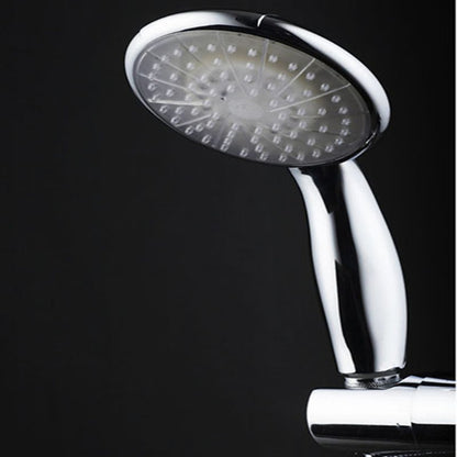 Chrome LED Handheld Shower Head, ABS Jet / Rainfall Spray Hand Shower