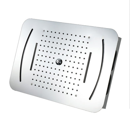 LED Multi-Function Chrome Shower Head, Ceiling-Mounted Stainless Steel Shower Head