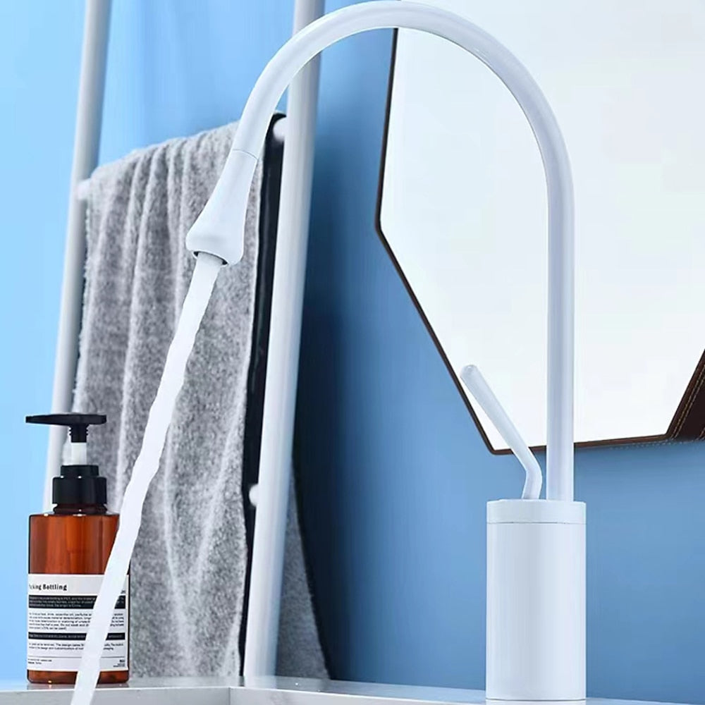 Rotatable High Arc Vessel Sink Faucet, Single-Hole Single-Handle Brass Faucet