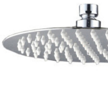 Chrome Round Rain Shower Head, Contemporary Stainless Steel Top Spray Showerhead