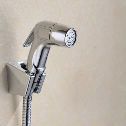Chrome Handheld Bidet Sprayer, Single-Handle Wall-Mount Toilet Faucet with Hose / Bracket