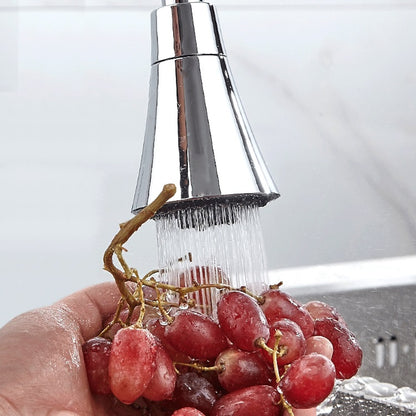 Electroplated Chrome 360-Degree Swivel Kitchen Faucet Spray Head, Multi-Function Rotating Faucet Nozzle