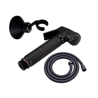 Antique Wall-Mount Brass Handheld Bidet Sprayer, Single-Handle Self-Cleaning Toilet Bidet Sprayer, Antique Brass / Brushed Gold / Matte Black