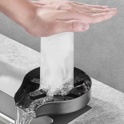 Press-Down Stainless Steel Glass Rinser, Cup Rinser with G1/2 Hose, Matte Black / Brushed Nickel / Gunmetal