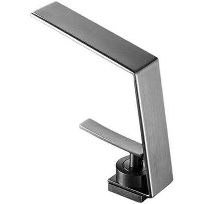 Waterfall Modern Single-Hole Bathroom Faucet, Single-Handle Brass Faucet