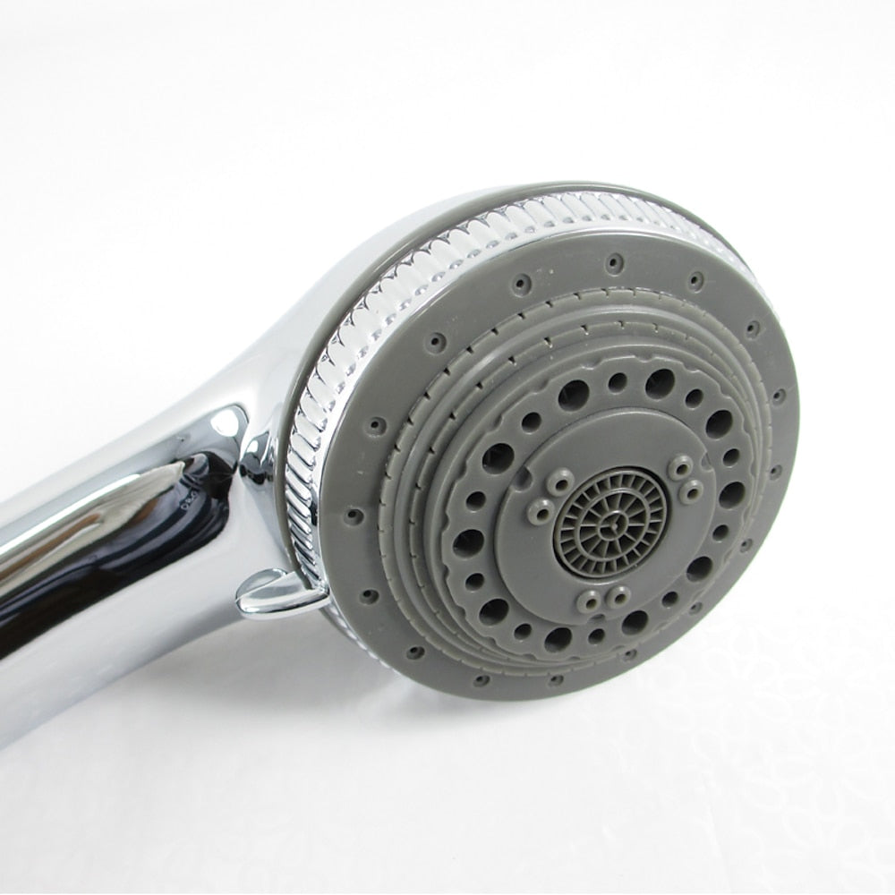 Multi-Spray Chrome Handheld Shower Head, Contemporary Handheld Shower Head