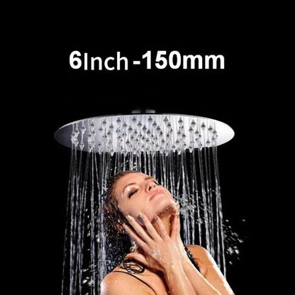 Ultra-Thin Rainfall Shower Head, Modern Stainless Steel Shower Head