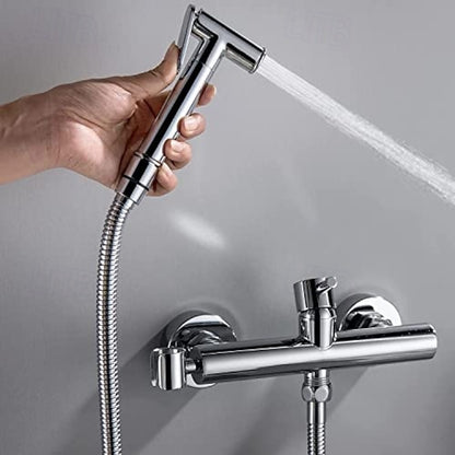 Self-Cleaning Handheld Bidet Faucet, Wall-Mount Single-Handle Mixer Valve, Chrome / Brushed Gold / Matte Black / Gunmetal