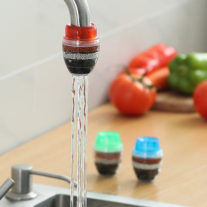 360-Degree Swivel Kitchen Faucet Extender, Splash-Proof Tap Aerator Spray Head with Filter, White / Multi