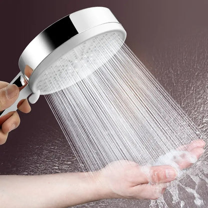 Modern 5-Mode High Pressure Handheld Shower Head, Adjustable Water Saving Showerhead, Chrome / Matte Black