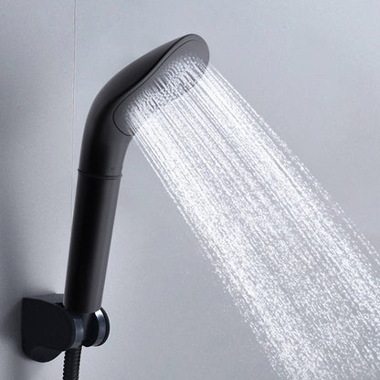 High Pressure Matte Black Handheld Shower Head, Water Saving Filter Hand Shower with Hose, Wall Mount Bracket