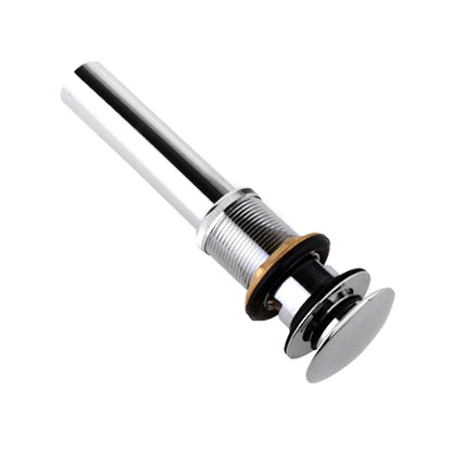 Pop-Up Sink Drain with Overflow, Contemporary Brass Basin Drain, Chrome / Brushed Nickel / Oil-Rubbed Bronze / Antique Brass