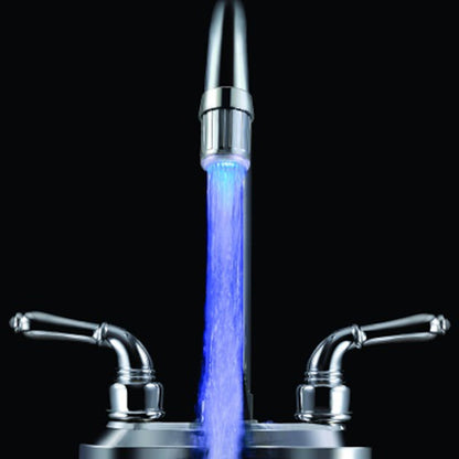 LED Temperature Sensor Faucet Aerator, Chrome Faucet Light with -Changing Glow
