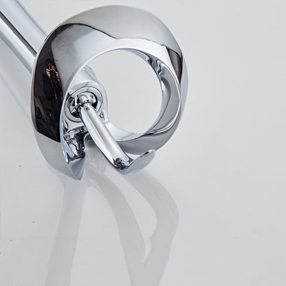 Waterfall Single-Hole Bathroom Faucet, Single-Handle Brass Vessel Sink Faucet, Matte Black / Chrome / Brushed Gold / Matte White / Gunmetal