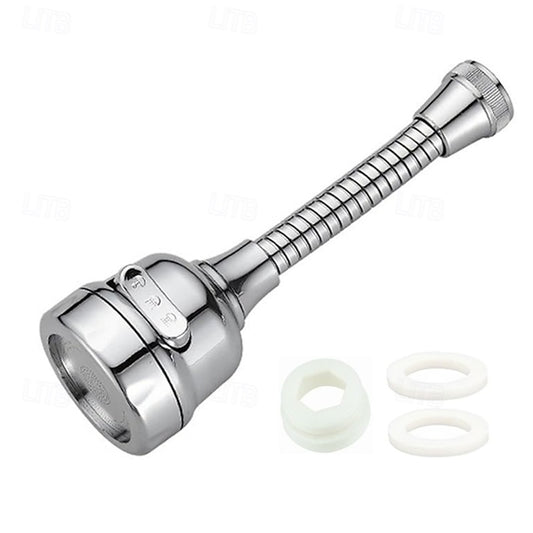 Lagomel faucet aerator in electroplated, set in a Contemporary kitchen