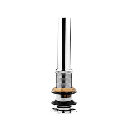 Pop-Up Sink Drain with Overflow, Contemporary Brass Basin Drain, Chrome / Brushed Nickel / Oil-Rubbed Bronze / Antique Brass