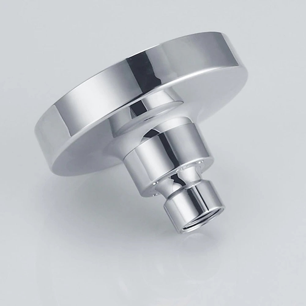 Chrome 4-Inch Rainfall Shower Head, Contemporary ABS Swivel Overhead Showerhead
