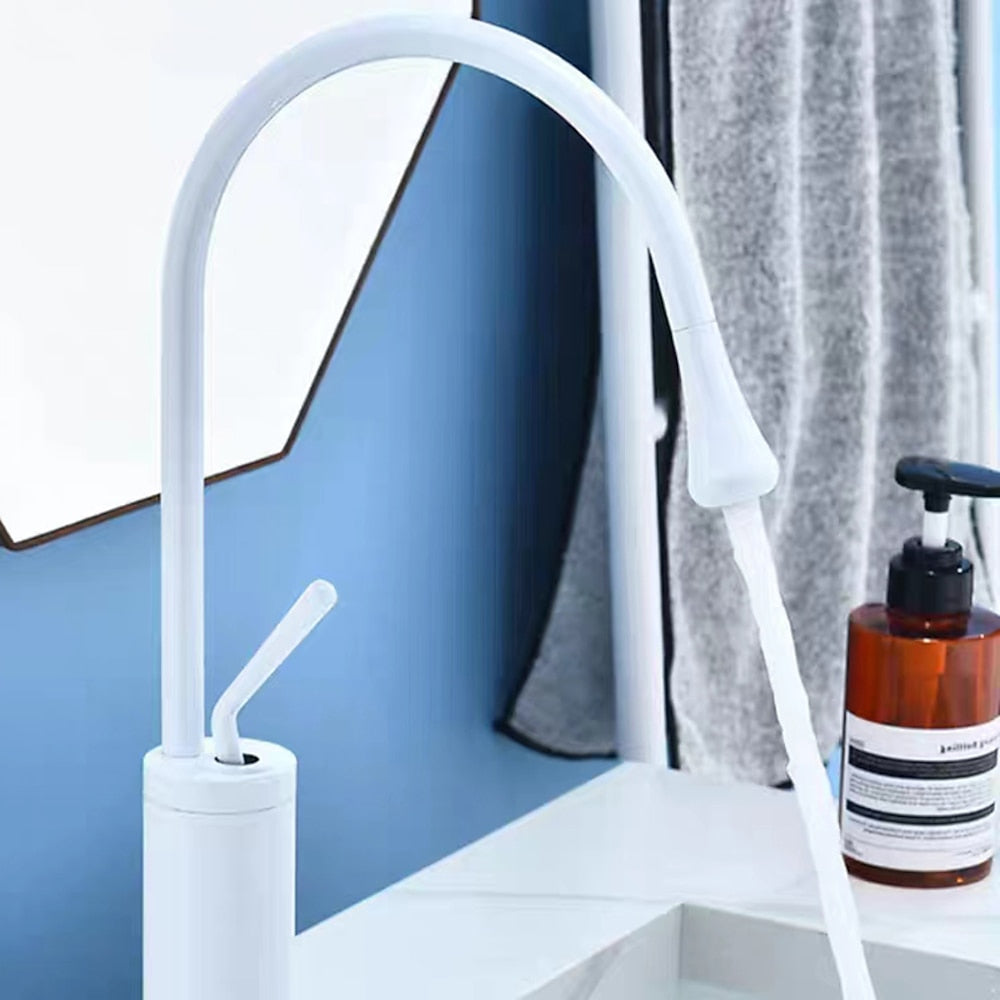 Rotatable High Arc Vessel Sink Faucet, Single-Hole Single-Handle Brass Faucet