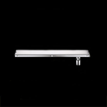Stainless Steel Modern Tile Insert Linear Shower Drain, Rectangle Floor Drain with Removable Cover