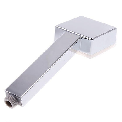 LED -Changing Chrome ABS Square Hand Shower, Dual-Spray Mode Handheld Showerhead