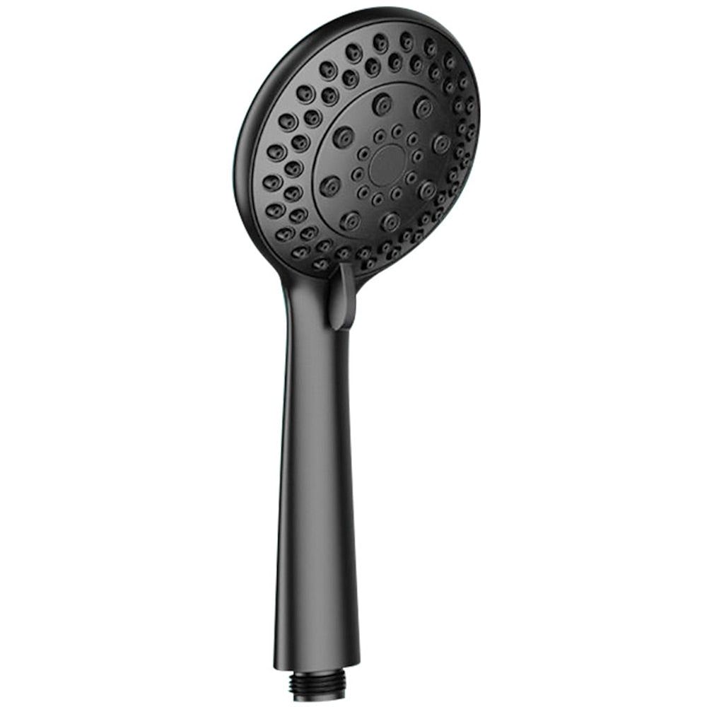 5-Spray Mode Matte Black Handheld Shower Head, High-Pressure Bathroom Showerhead