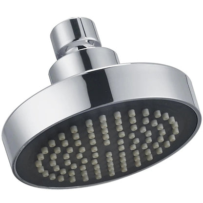 Chrome 4-Inch Rainfall Shower Head, Contemporary ABS Swivel Overhead Showerhead
