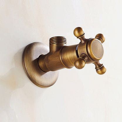 Lagomel wall-mounted angle valve, set in a Vintage/Retro bathroom