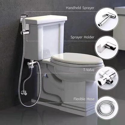 Chrome Brass 3-Way Shower Diverter Valve, T-Adapter Tee for Handheld Showerhead