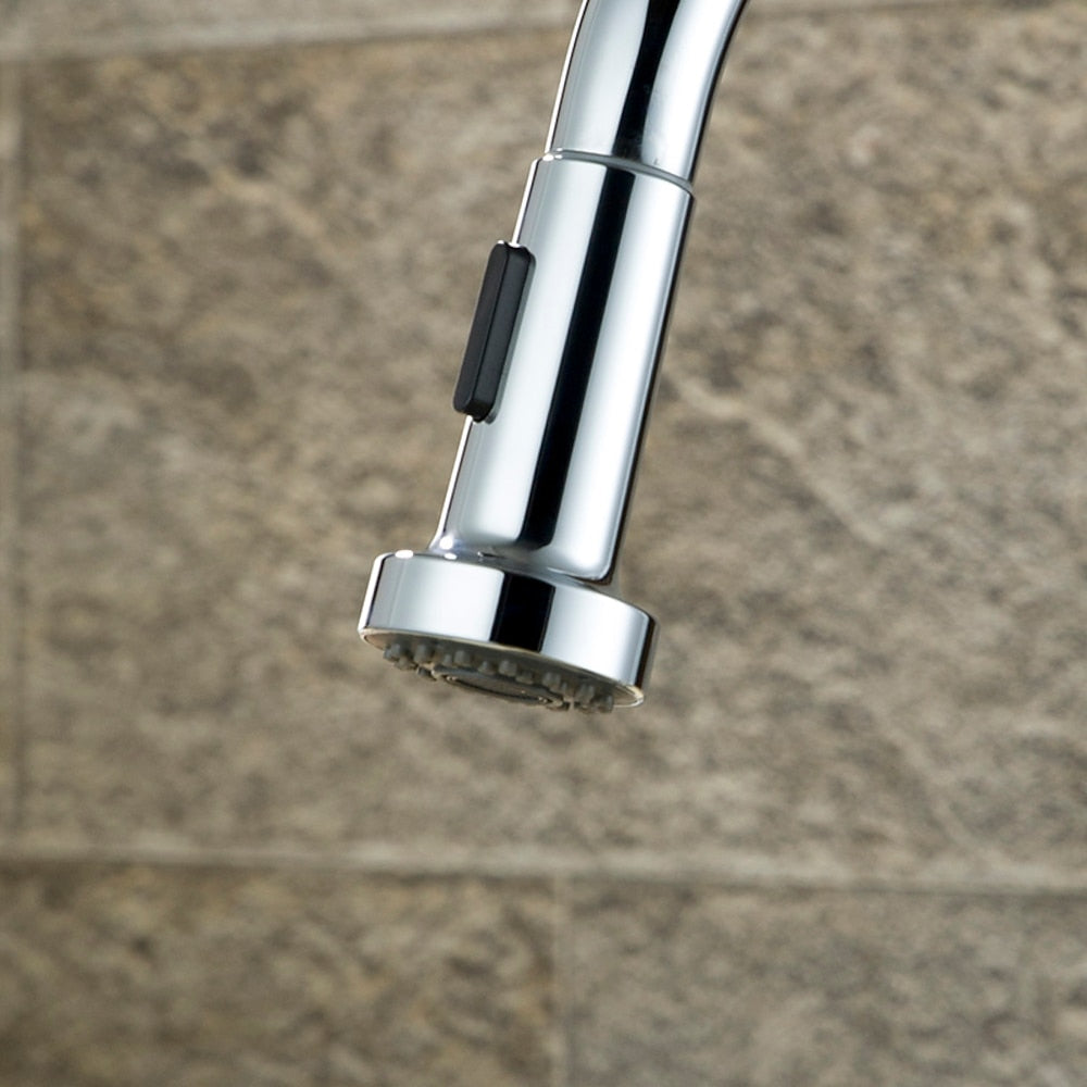 Chrome ABS Plastic Replacement Spray Head, 2-Function Pull-Down Kitchen Faucet Spray Nozzle