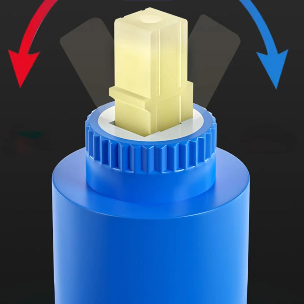 Universal Ceramic Disc Valve Cartridge Replacement, Single-Handle Faucet Cartridge