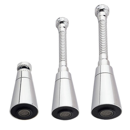 Electroplated Chrome 360-Degree Swivel Kitchen Faucet Spray Head, Multi-Function Rotating Faucet Nozzle