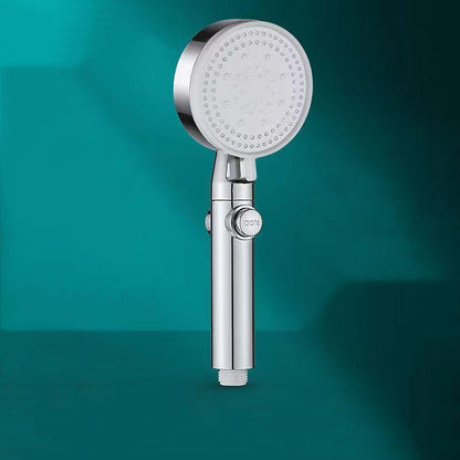 5-Spray Mode Handheld Shower Head, ON / OFF Pause Switch Showerhead with Hose, Matte Black / Chrome