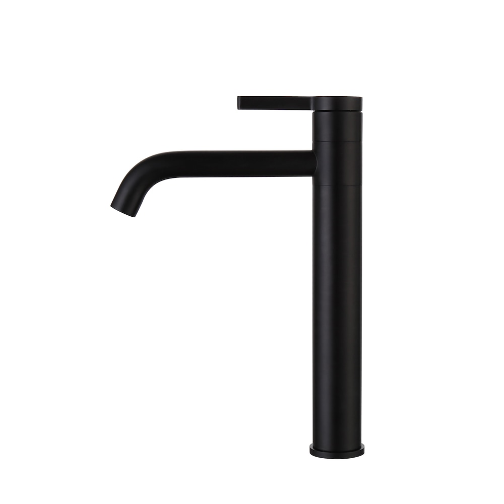 Modern Single-Hole Vessel Sink Faucet, 360-Degree Swivel Brass Faucet