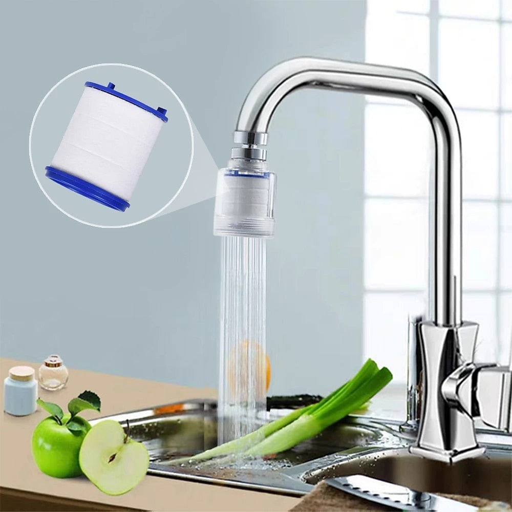 Rotatable Pressurized Faucet Aerator, Anti-Splash Water Saving Faucet Filter