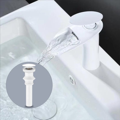 Modern Waterfall Bathroom Faucet, Single-Handle Single-Hole Faucet