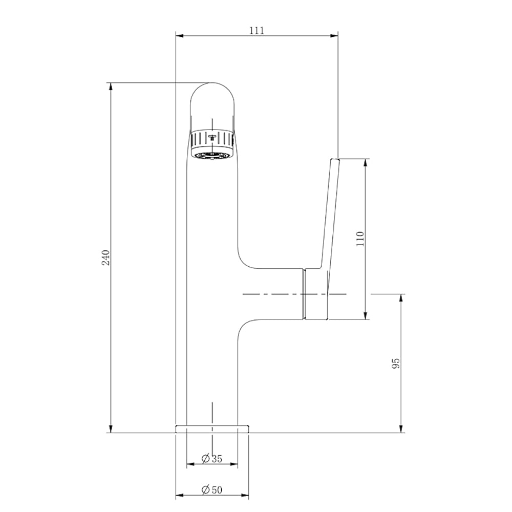 Pull-Out Spray Bathroom Faucet, Modern Single-Hole Single-Handle Brass Faucet, Gunmetal / Matte Black / Brushed Gold / Matte White / Chrome