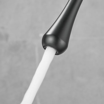 Modern High Arc Freestanding Tub Filler Faucet, Single-Handle Brass Bath Faucet with Handheld Shower, Chrome / Matte Black