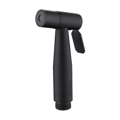 Matte Black Stainless Steel Handheld Bidet Sprayer, Wall-Mount Toilet Sprayer Kit with T-Valve / Hose