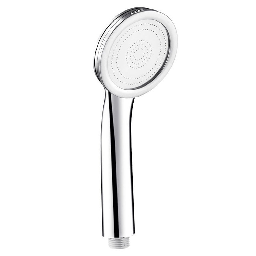 High-Pressure Rainfall Handheld Shower Head, Modern Single-Function ABS Shower, Chrome / Matte Black