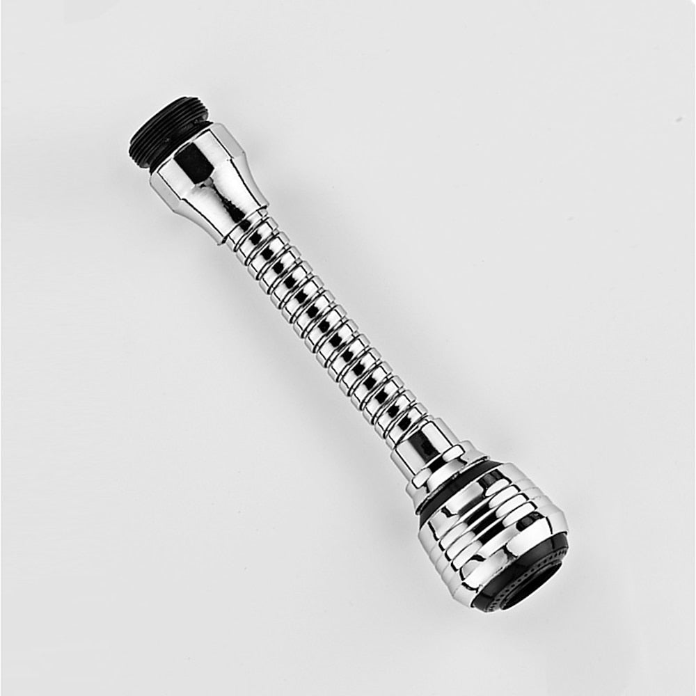Chrome 360-Degree Swivel Faucet Aerator, Dual Spray Mode Spray Head Attachment