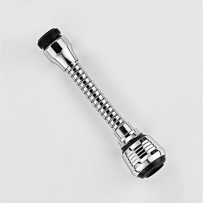 Chrome 360-Degree Swivel Faucet Aerator, Dual-Mode Spray Faucet Nozzle Adapter