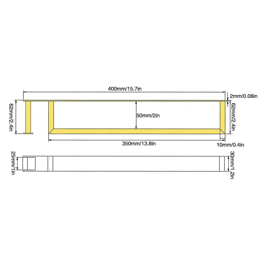 Modern Wall-Mounted Stainless Steel Towel Bar, Self-Adhesive Towel Rack with Integrated Hook, Matte Black / Chrome / Brushed Nickel / Brushed Gold