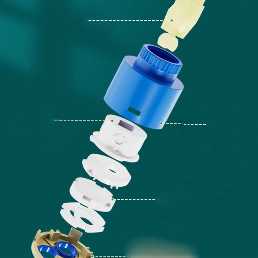 Universal Ceramic Disc Valve Cartridge Replacement, Single-Handle Faucet Cartridge