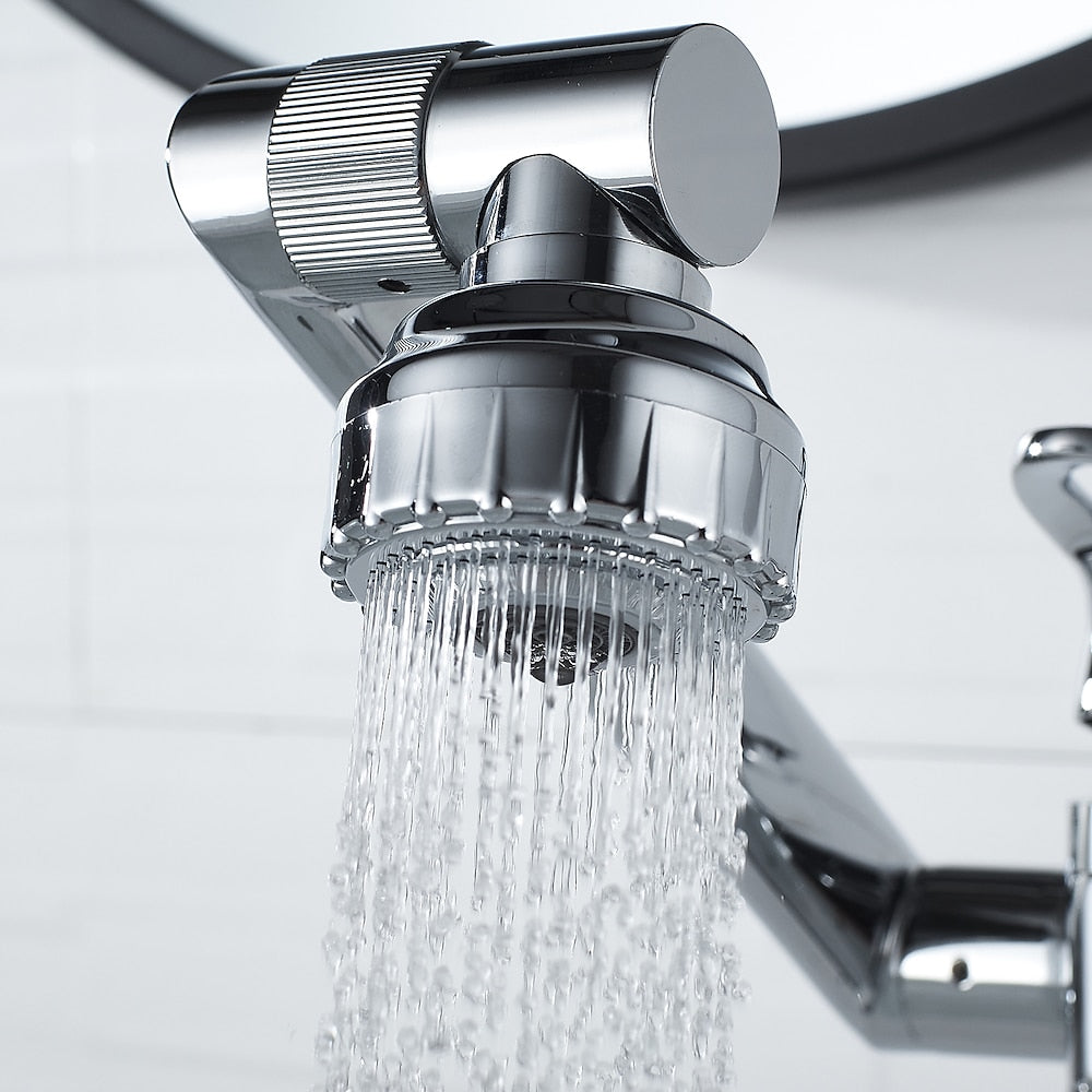 Chrome Single-Hole Bathroom Sink Faucet, Pull-Out Swivel Spout Faucet