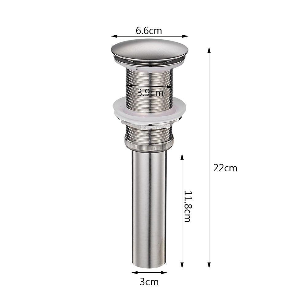 Lagomel bathroom sink drain, set in a Contemporary bathroom