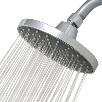 Chrome Modern Rain Shower Head, Swivel Joint Wall-Mount Top Spray Shower Head